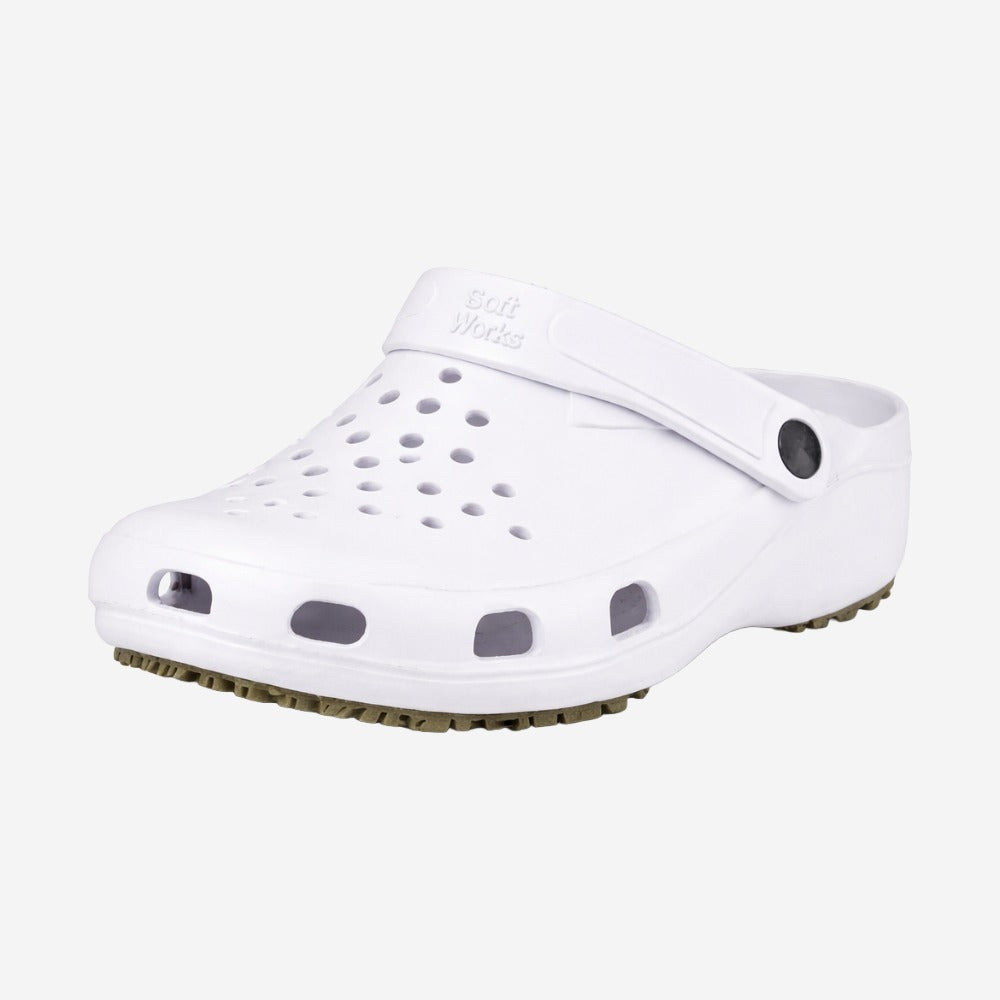 Babuche de EVA Branco Solado Antiderrapante Soft Works BB31