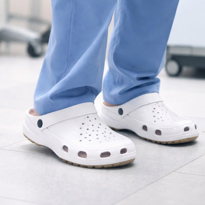 Babuche de EVA Branco Solado Antiderrapante Soft Works BB31