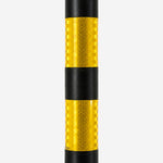 Balizador Flexível Alta Performance 77,5cm Preto com 2 Faixas Refletivas para Rodovias KTELI