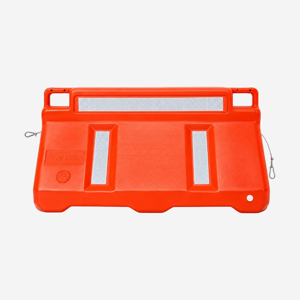 Barreira Monobloco 1m Laranja com Faixa Refletiva Tipo II para Rodovias e Construção Civil KTELI