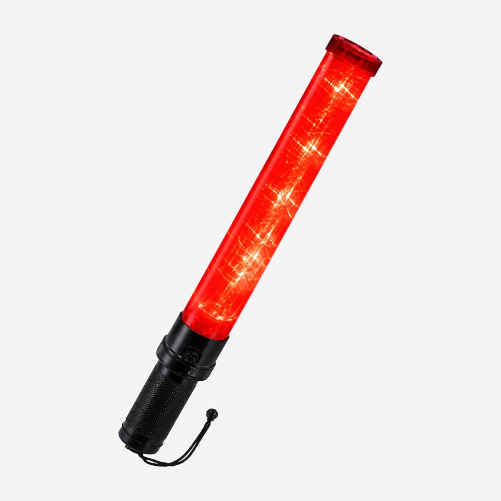 Bastão Sinalizador Grande 54cm 6 LEDs e 2 Funções para Trânsito, Pátios e Aeroportos KTELI