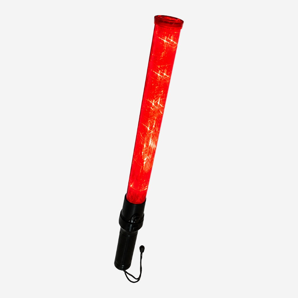 Bastão Sinalizador de Trânsito 54cm com 6 LEDs Vermelhos para Rodovias, Resgate e Aeroportos Kteli 2 Funções