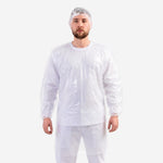 Bata Impermeável de Polietileno sem Capuz com Elástico Manga Longa Prevemax BAT00104 CA 30354
