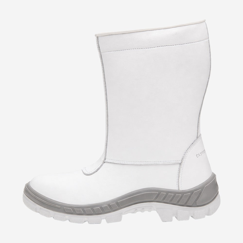 Bota Térmica Para Frigorífico Bico PVC Microfibra Hidrofugada Branca Forro em Lã Marluvas 70C32 FRI PDG BP C.A 32208