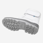 Bota Térmica Para Frigorífico Velcro Bico PVC Couro Hidrofugado Branco Forro em Lã Marluvas 50C32 FRI BP CP C.A 13145