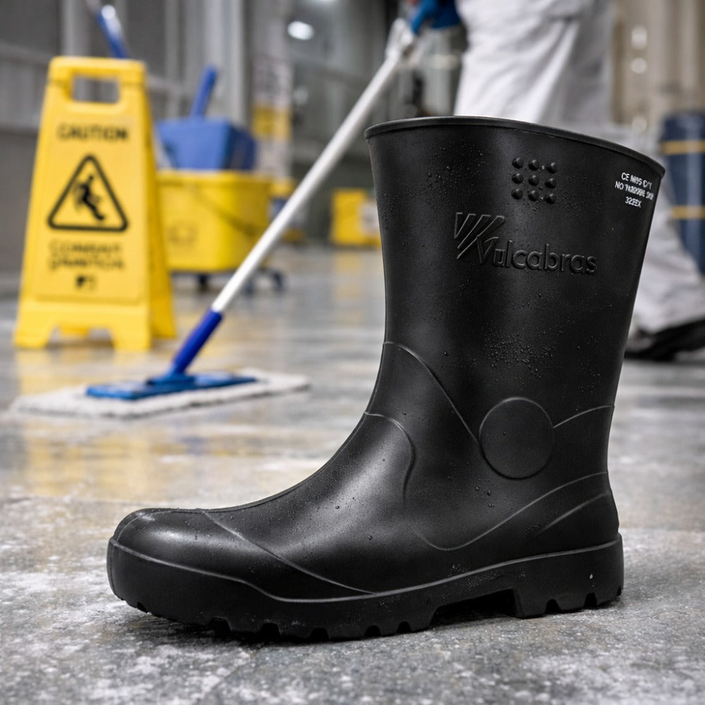 Bota de EVA Cano Curto 26cm Preta Solado Antiderrapante Vulcabras BECC09 C.A 33534
