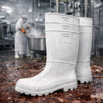 Bota de PVC Cano Longo 32,5cm Branca Com Forro Solado Antiderrapante Vulcabras BPCL11 C.A 36942