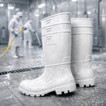 Bota de PVC Cano Longo 32,5cm Branca Com Forro Solado Antiderrapante Vulcabras BPCL11 C.A 36942