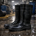 Bota de PVC Cano Longo 34,6cm Preta Com Forro Solado Antiderrapante Vulcabras BPCL21 C.A 36942