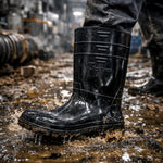 Bota de PVC Cano Longo 34,6cm Preta Com Forro Solado Antiderrapante Vulcabras BPCL21 C.A 36942