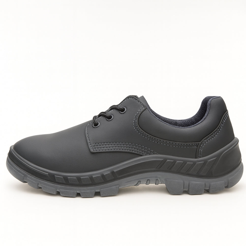 Sapato de Segurança Cadarço Bico PVC Microfibra Preta Marluvas 70S29 BP CA 34501