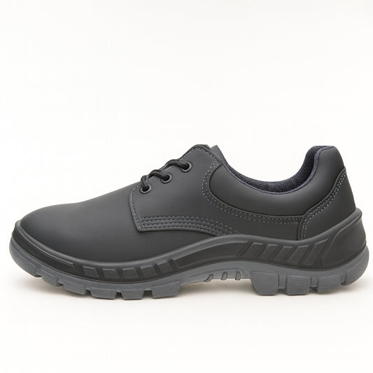 Sapato de Segurança Cadarço Bico PVC Microfibra Preta Marluvas 70S29 BP CA 34501