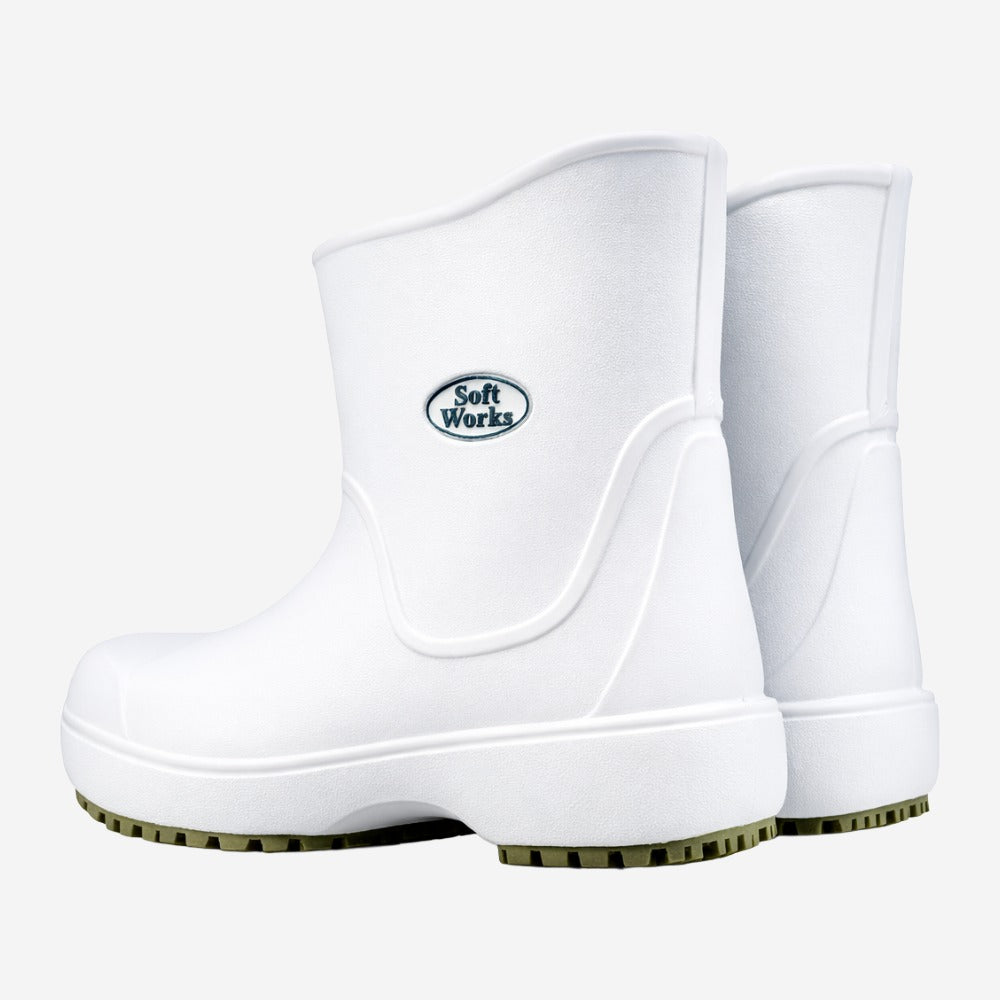 Bota de EVA Cano Curto 15cm Branca Solado Antiderrapante Eletricista Térmica Soft Works BB85 C.A 37390