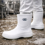 Bota de EVA Cano Curto 15cm Branca Solado Antiderrapante Eletricista Térmica Soft Works BB85 C.A 37390