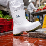 Bota de EVA Cano Curto 15cm Branca Solado Antiderrapante Eletricista Térmica Soft Works BB85 C.A 37390