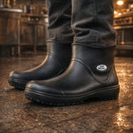 Bota de EVA Cano Curto 15cm Preta Solado Antiderrapante Eletricista Térmica Soft Works BB85 C.A 37390