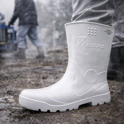 Bota de EVA Cano Curto 26cm Branca Solado Antiderrapante Vulcabras BECC08 C.A 33534