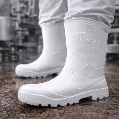 Bota de EVA Cano Curto 26cm Branca Solado Antiderrapante Vulcabras BECC08 C.A 33534