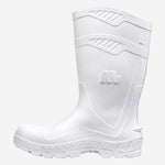 Bota de PVC Bico Aço Cano Longo 32cm Branca Com Forro Solado Antiderrapante Marluvas 100AWORKF CA BR A C.A 48255