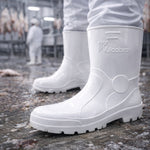 Bota de PVC Cano Curto 24,8cm Branca Com Forro Solado Antiderrapante Vulcabras BPCC12 C.A 36939