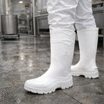 Bota de PVC Cano Longo 32cm Branca Com Forro Solado Antiderrapante Marluvas 100AWORKF CA BR C.A 40754