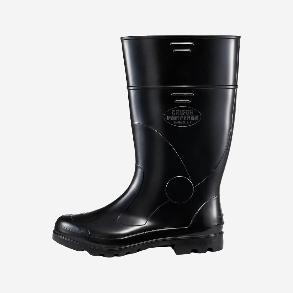 Bota de PVC Cano Longo 33 Preta Com Forro Solado Antiderrapante Calfor Industrial CLPP2 502 C.A 37773