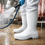 Bota de PVC Cano Médio 25cm Branca Solado Antiderrapante Marluvas 110VFLEX BR C.A 42291