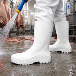 Bota de PVC Cano Médio 25cm Branca Solado Antiderrapante Marluvas 110VFLEX BR C.A 42291