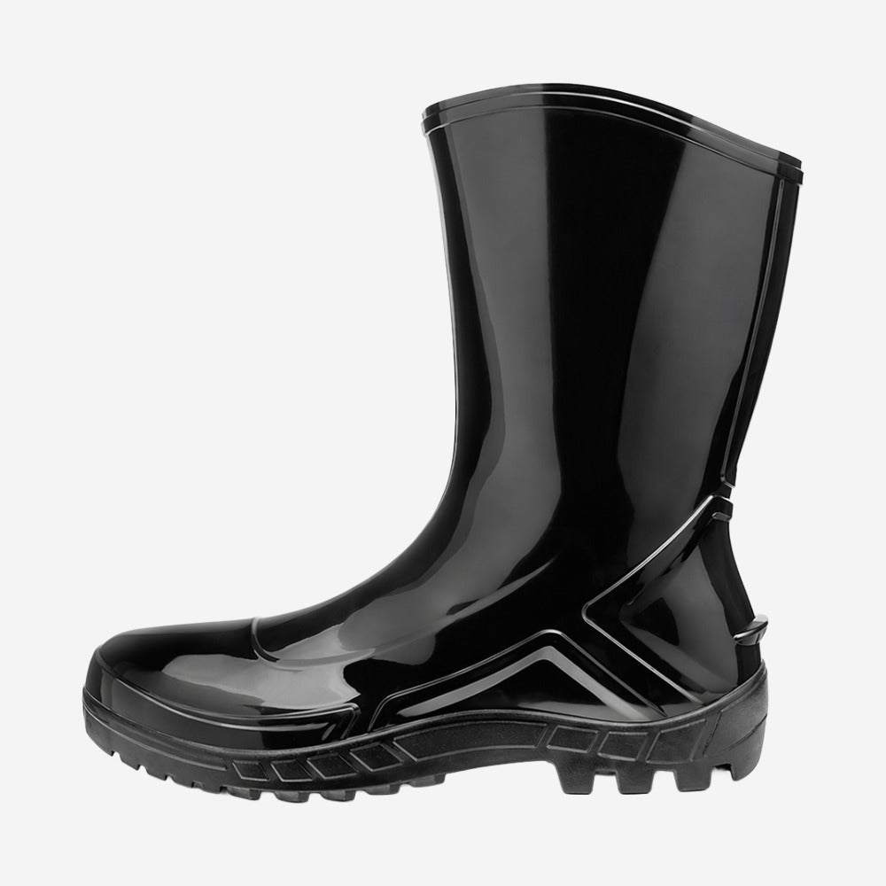 Bota de PVC Cano Médio 25cm Preta Solado Antiderrapante Marluvas 110VFLEX PR C.A 42291