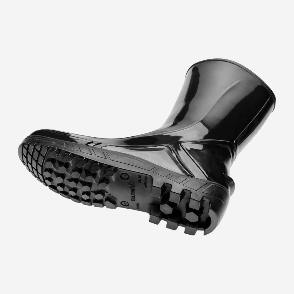 Bota de PVC Cano Médio 25cm Preta Solado Antiderrapante Marluvas 110VFLEX PR C.A 42291