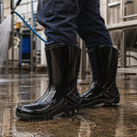 Bota de PVC Cano Médio 25cm Preta Solado Antiderrapante Marluvas 110VFLEX PR C.A 42291