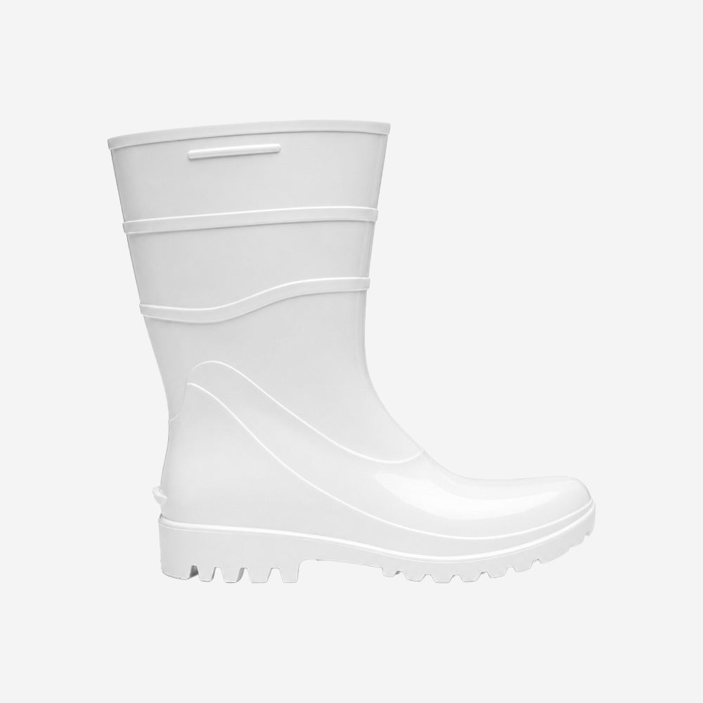 Bota de PVC Cano Médio 26cm Branca Com Forro Térmico Solado Antiderrapante Bracol 82BPC600 C.A 37456