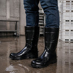 Bota de PVC Cano Médio 28,5cm Preta Com Forro Solado Antiderrapante Cartom 204 C.A 32169