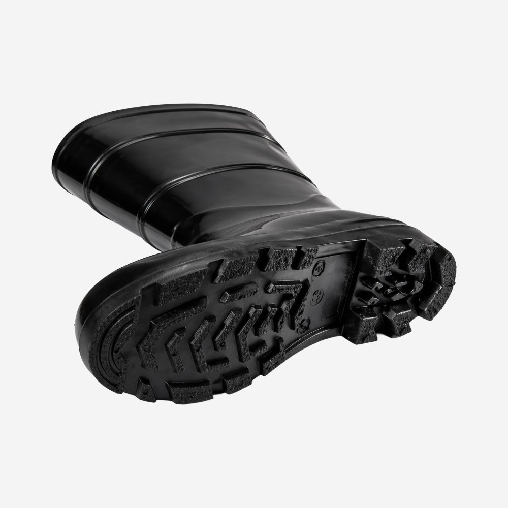Bota de PVC Cano Médio 28,5cm Preta Com Forro Solado Antiderrapante Cartom 204 C.A 32169