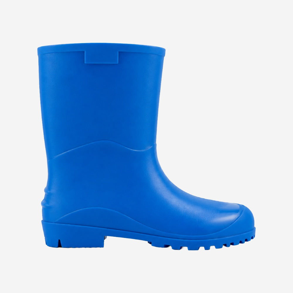 Bota de PVC Infantil Azul Sem Forro Solado Antiderrapante Innpro Kids Blue