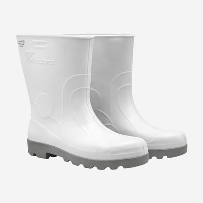 Bota de PVC Overtech Cano Curto 23cm Branca Solado PU Antiderrapante Vulcabras BEPCC02 C.A 16065