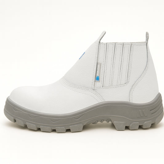 Botina de Segurança Elástico Bico Composite Pamilha Antiperfuro Microfibra Branca Marluvas 50B19 CPAP CA 45801