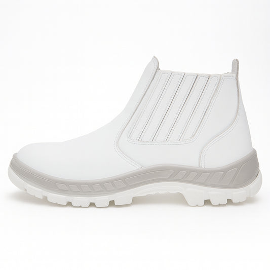 Botina de Segurança Elástico Bico Aço Microfibra Branca Marluvas 70B19 GI A CA 31801