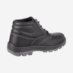 Botina de Segurança Elástico Bico PVC Couro Preto Solado Bidensidade Bracol Usafe 4098UAAS4600US C.A 41453