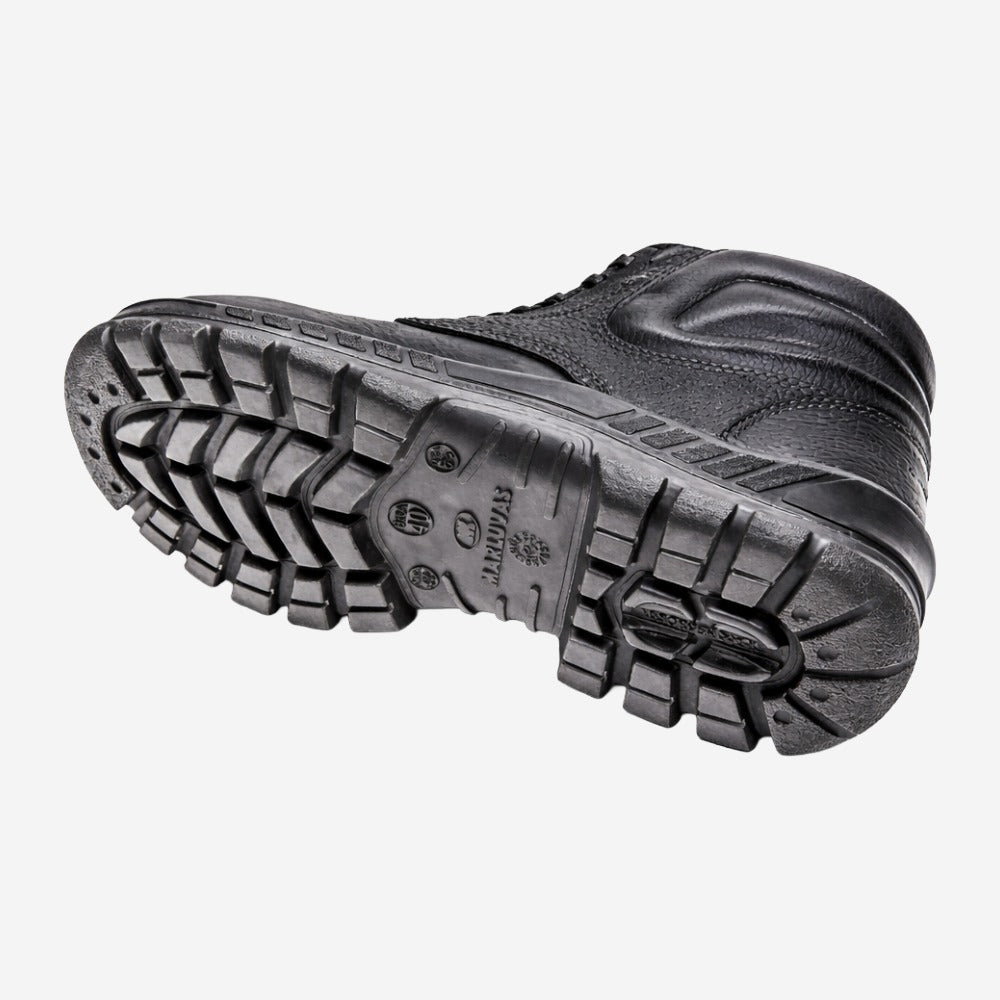 Botina de Segurança Eletricista Cadarço Bico PVC Couro Preto Hidrofugado Marluvas 50B22V E BP ILHP C.A 9148