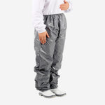 Calça Impermeável Termolaminada Cinza com Elástico na Cintura e Tornozelos Prevemax CAL00088 CA 43348