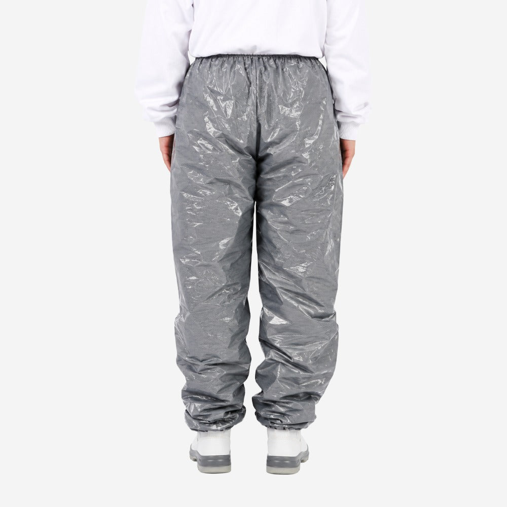 Calça Impermeável Termolaminada Cinza com Elástico na Cintura e Tornozelos Prevemax CAL00088 CA 43348