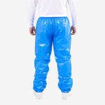 Calça Impermeável de Polietileno Azul Oceano com Elástico na Cintura e Tornozelos Prevemax CAL00062 CA 30355