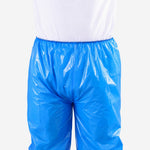 Calça Impermeável de Polietileno Azul Oceano com Elástico na Cintura e Tornozelos Prevemax CAL00062 CA 30355