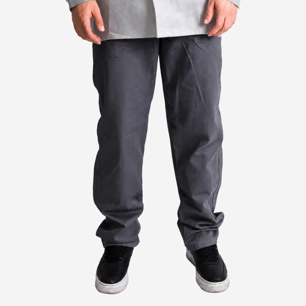Calça NR10 Eletricista Risco II ATPV 10,0 Cinza 100% Algodão Anti-chama Maicol C.A 44109