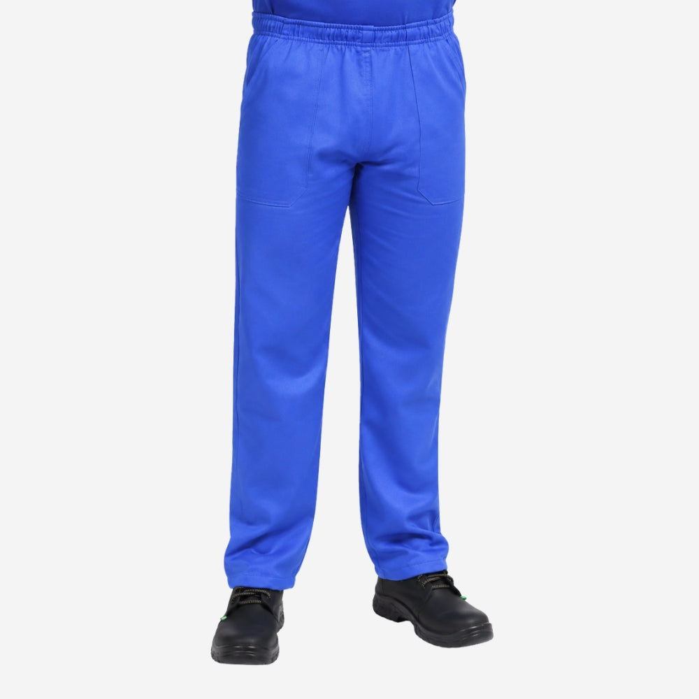 Calça NR10 Risco II ATPV 12,0 Azul Royal 100% Algodão Anti-chama Eqpro C.A 41147
