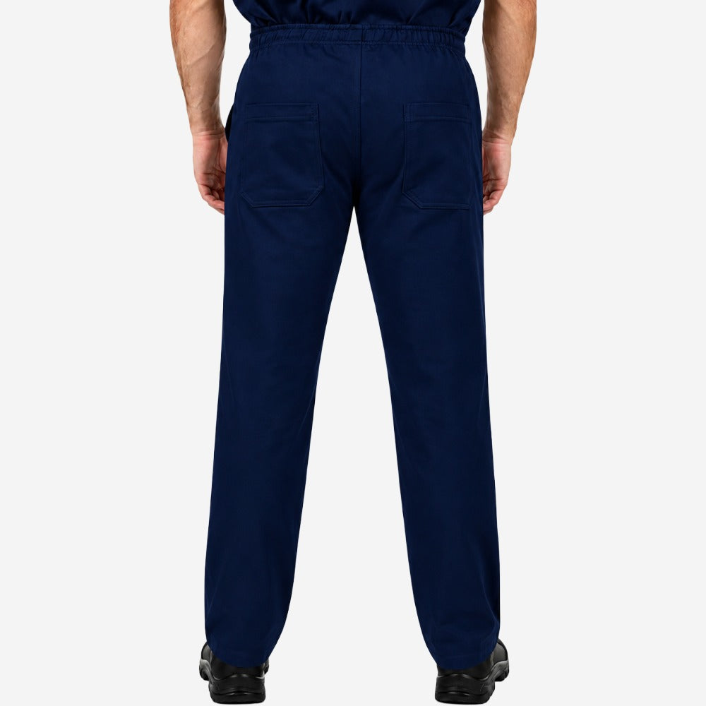 Calça Uniforme Eletricista Trabalho NR10 Risco II ATPV 11,3 Azul 100% Algodão Anti-chama Mundi Work CA 39721