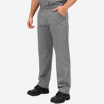 Calça Uniforme Eletricista Trabalho NR10 Risco II ATPV 11,3 Cinza 100% Algodão Anti-chama Mundi Work CA 39721