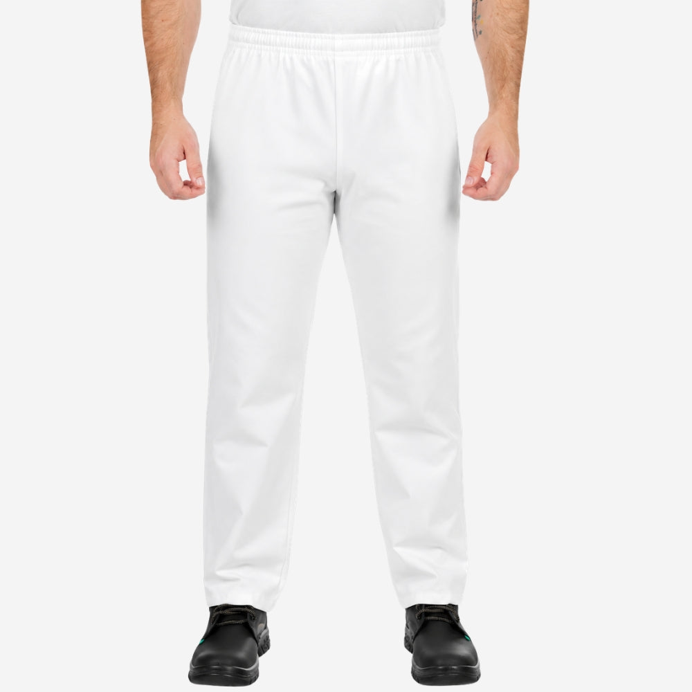 Calça de Brim Branca 100% Algodão Proteção UV FPS 50+ e Sem Bolsos