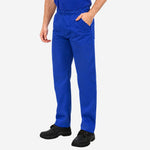 Calça de Brim Elástico Total Azul Royal 100% Algodão com Proteção UV FPS 50+ e 4 Bolsos